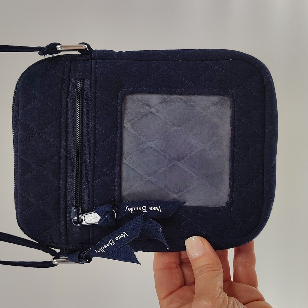 Vera Bradley Solid Diamond Stitched Crossbody Nav… - image 2